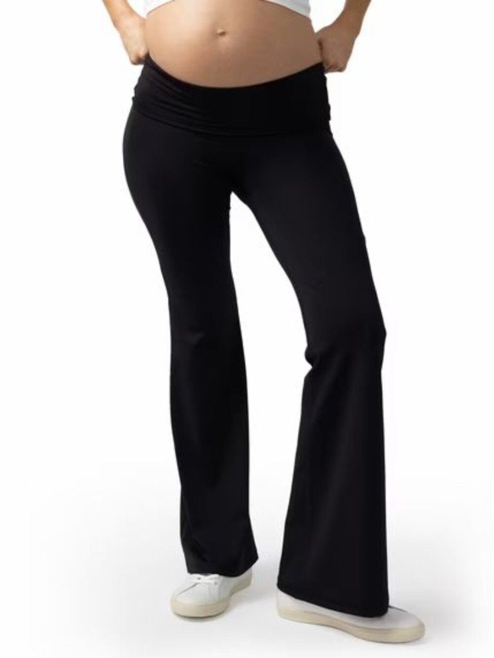 INGRID & ISABEL MATERNITY FAVORITE FLARE LEGGINGS XXL BLACK BRAND NEW